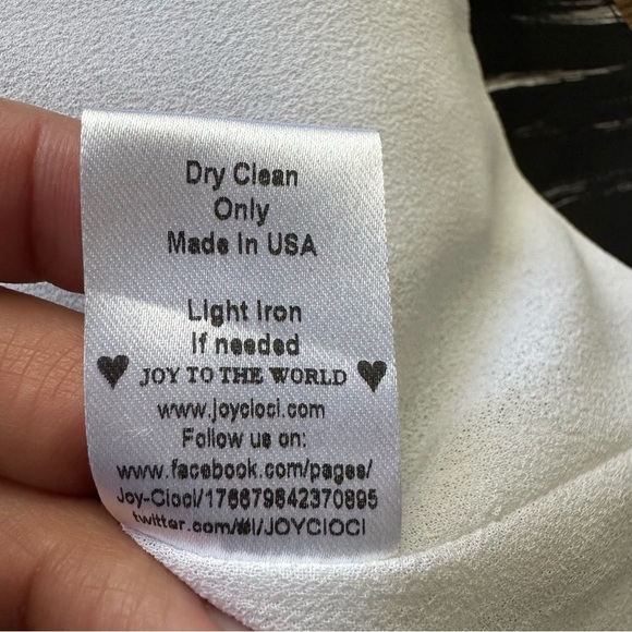 Joy Cioci Womens Jenelle Blazer 100% Silk Zipper Size 4 USA Ruffle Stripe Black - Picture 7 of 13